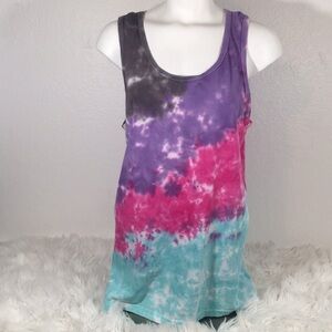 Chin-Up Apparel tie dye sleeveless T-shirt New
